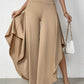 Fließende Palazzo-Hose: Elegante Drapierung, Hoher Bund