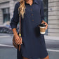 Sophie - Marineblaues Hemdkleid