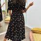 Kleid mit V-Ausschnitt und Polka Dots - Yara