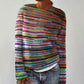 WinterTrend® - Einzigartiger gestreifter Langarmpullover