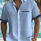 David – stilvolles, lässiges button-up-hemd für herren