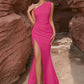 Octavia - One Shoulder Damen Maxikleid