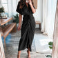 Helena - Beiges Wickelkleid mit Eleganz