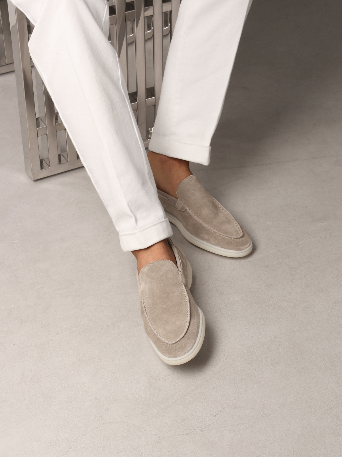 Paul Lefebvre® | Hellgraue Yacht Loafers