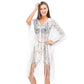 Midnight Palm - Schwarzes Strandkleid mit Fransen