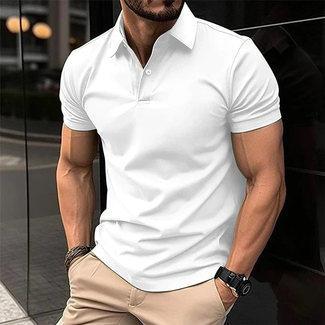 FLORIAN - Herren Sommer Polo-Shirt mit schmaler Passform und Umlegekragen