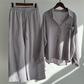 LENI - Stylisches und zweiteiliges Leinen Set