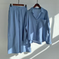 LENI - Stylisches und zweiteiliges Leinen Set