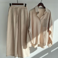 LENI - Stylisches und zweiteiliges Leinen Set