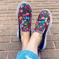 FIORELLA SNEAKERS - Modische Sneakers mit buntem Blumen Design