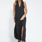 AYANIA - Set aus langem schlankmachenden Kleid und Weste