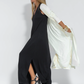 AYANIA - Set aus langem schlankmachenden Kleid und Weste