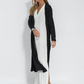 AYANIA - Set aus langem schlankmachenden Kleid und Weste