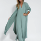 AYANIA - Set aus langem schlankmachenden Kleid und Weste