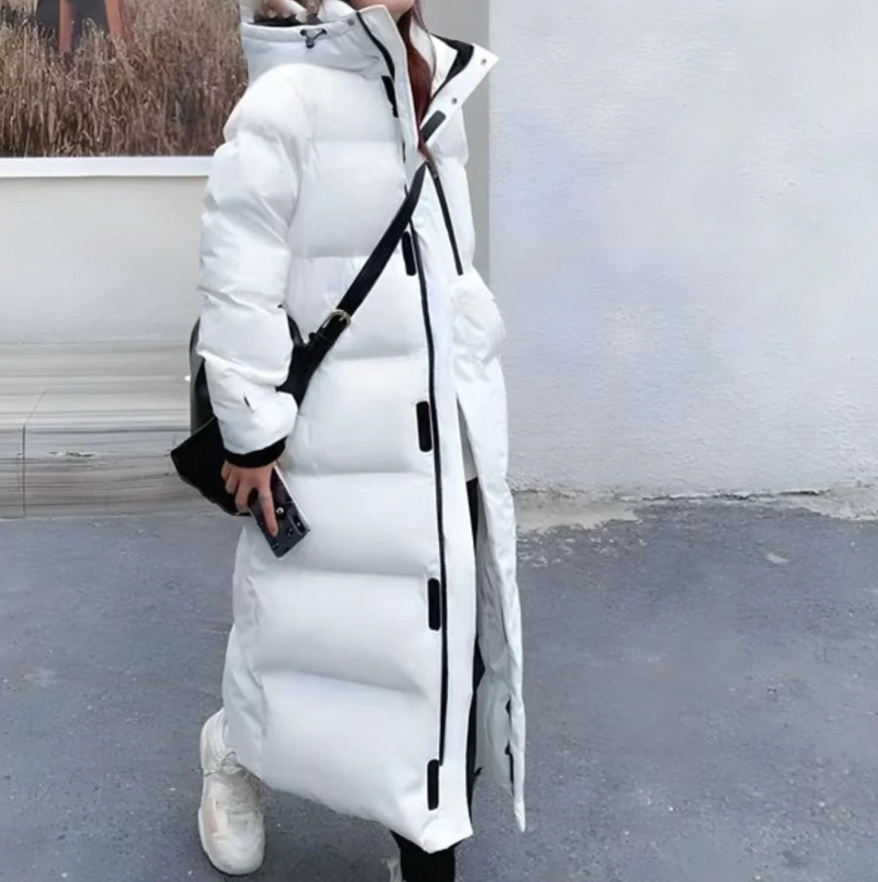 HANNA - Lange Puffer Daunenjacke
