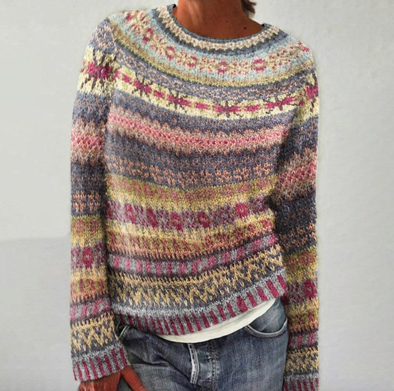 IDA - warmer langärmeliger Pullover für den Winter