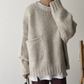 BELLA - Eleganter Strickpullover mit großer Tasche