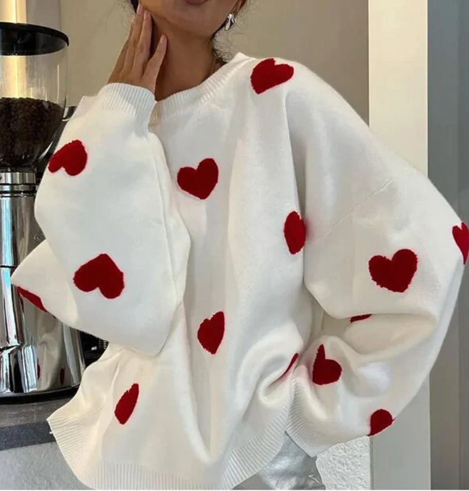 LOVE - warmer Pullover für den Frühling