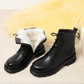 Luccia™ | Schwarze Leder-Winterstiefel