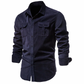 LUKAS - Elegantes Cord Hemd mit Kragen