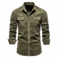 LUKAS - Elegantes Cord Hemd mit Kragen