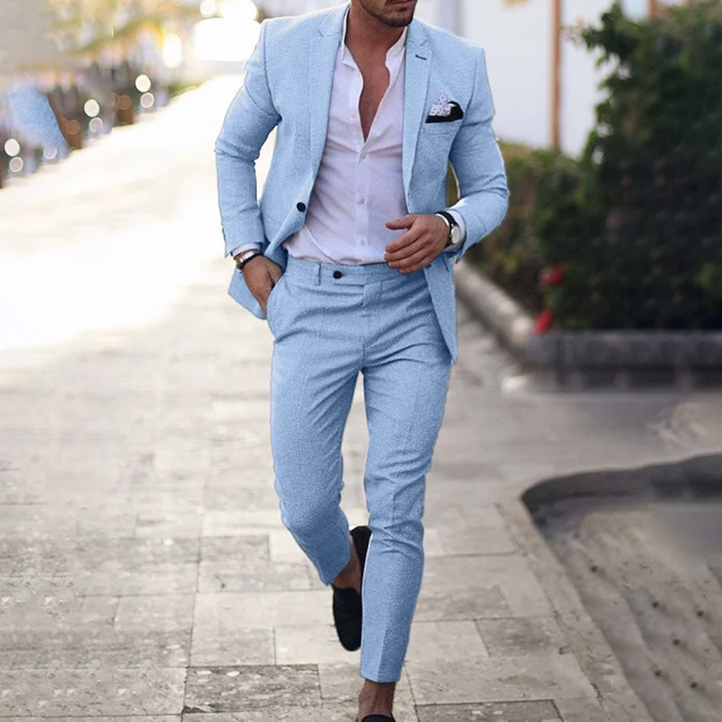 Giovanni - 2-teiliges set für herren aus schlichtem business-blazer und hose