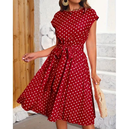 RETRO CHIC  - Schönes Vintage Polka Kleid für den Frühling/Sommer
