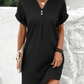 ANTEA - Elegantes Kleid mit kurzen Ärmeln für den Frühling/Sommer