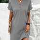 ANTEA - Elegantes Kleid mit kurzen Ärmeln für den Frühling/Sommer