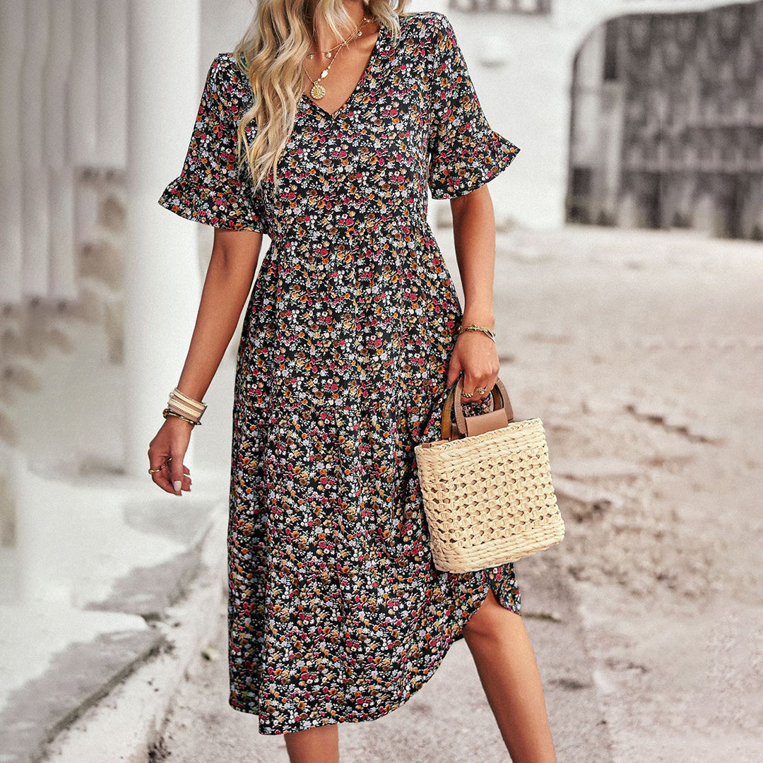 Lena – Blumen Sommerkleid