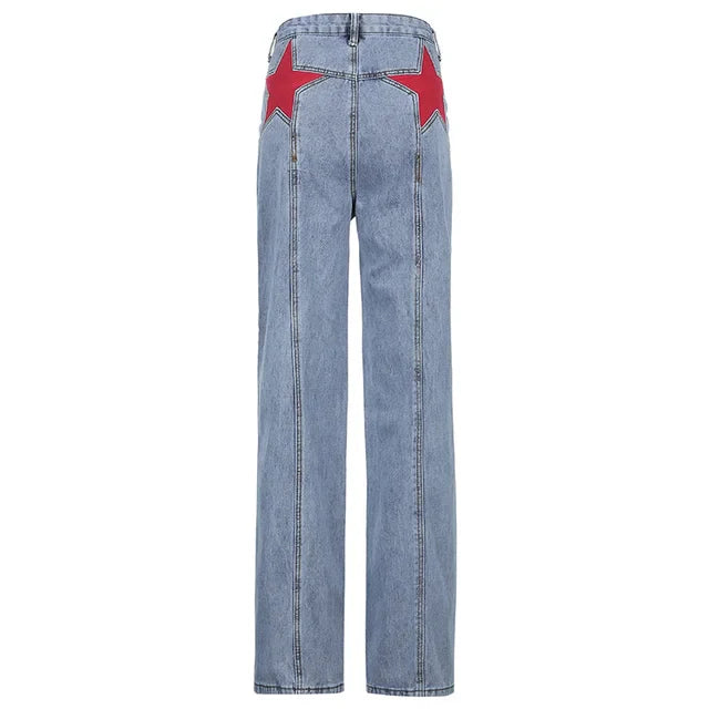 Mena - Jeans mit Stern Patchwork