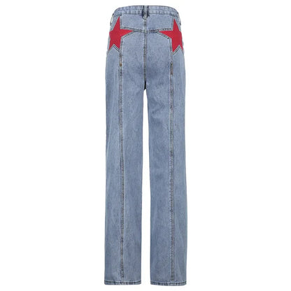 Mena - Jeans mit Stern Patchwork