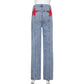 Mena - Jeans mit Stern Patchwork
