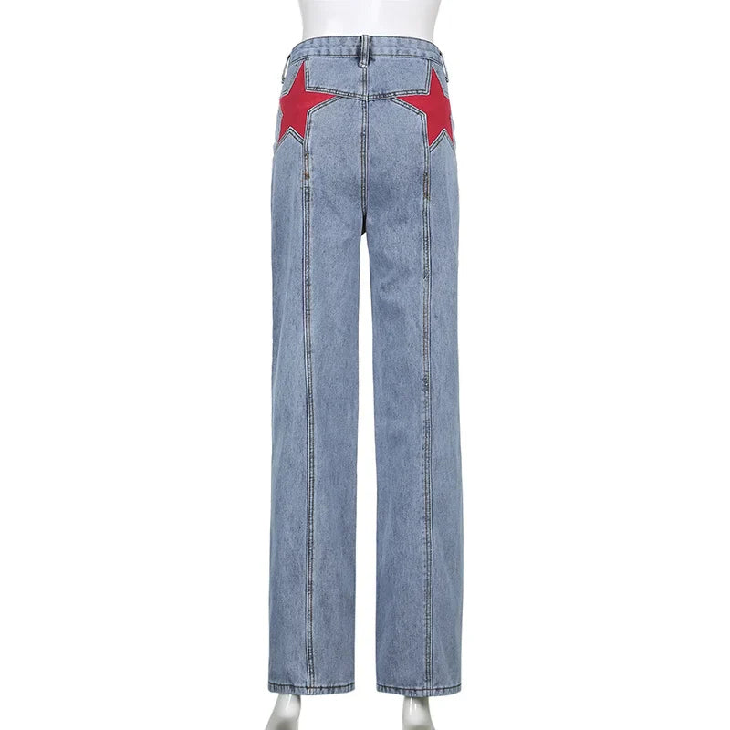 Mena - Jeans mit Stern Patchwork