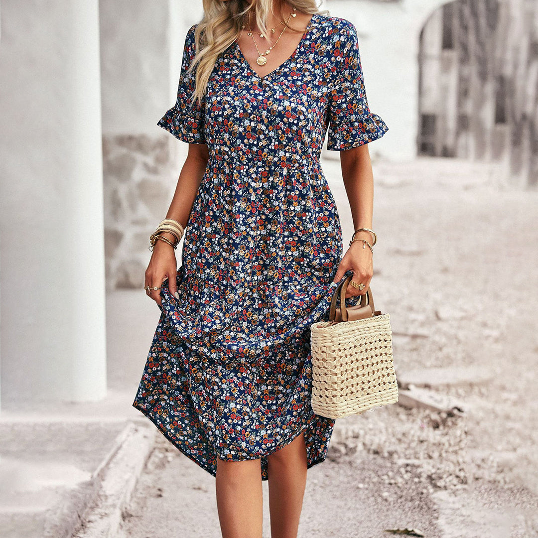 Lena – Blumen Sommerkleid