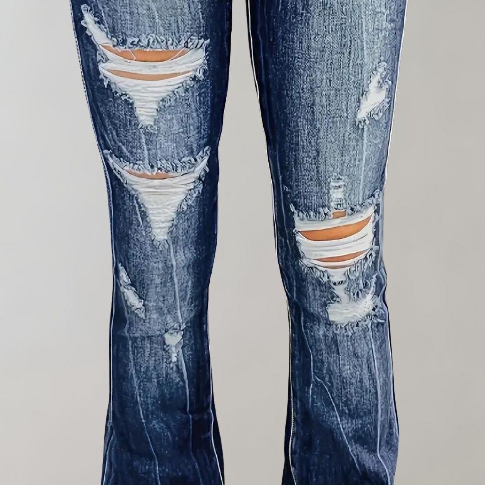 Rachel - Ausgestellte Zerrissene Hose