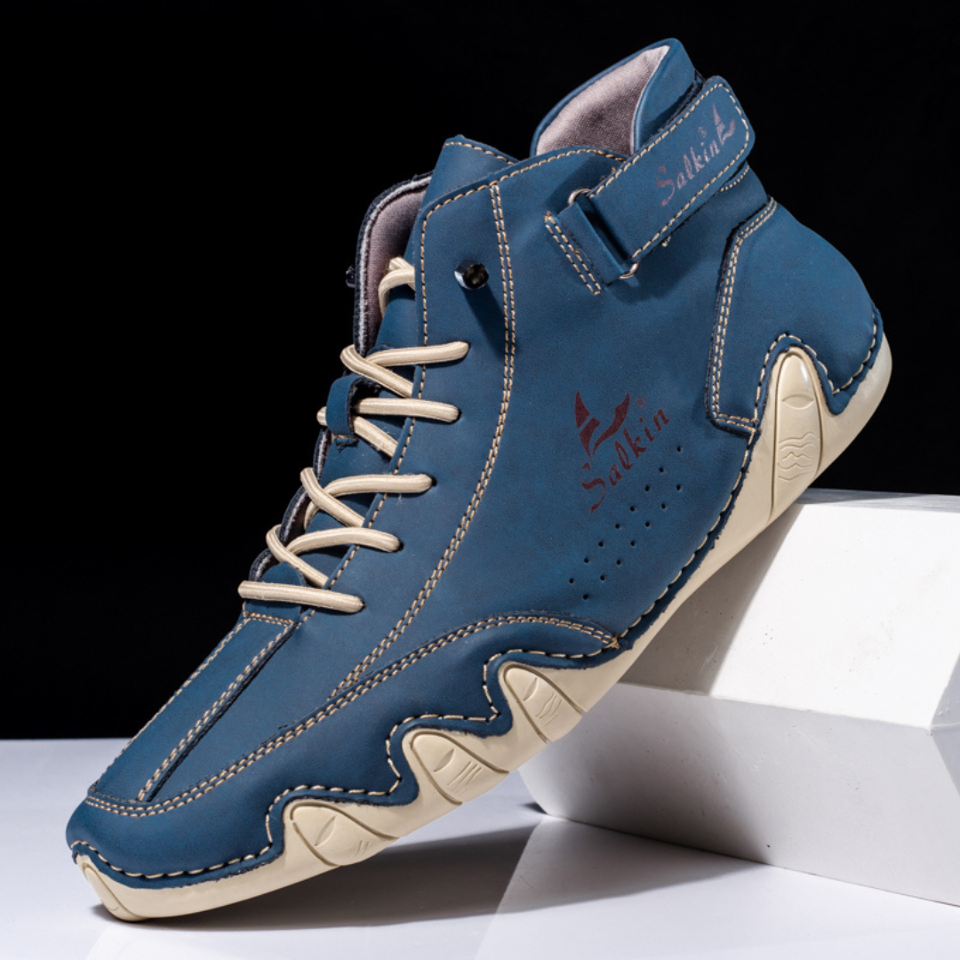 Ian - Handgemacht Ultra bequeme und rutschfeste Barfußschuhe aus Echtleder (Unisex)