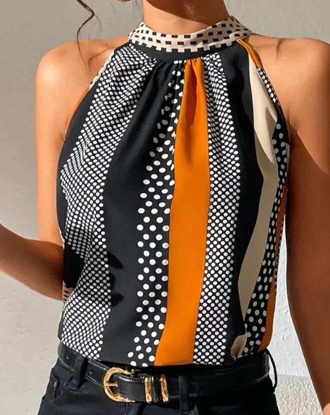 Stylisches Polka dot Top - Marossi