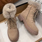Skylar - Rutschfeste warme Schneestiefel mit Reißverschluss