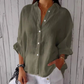 Harlow - Bluse aus Baumwolle und Leinen mit Knopfleiste