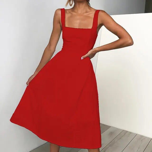 Eva - Weißes Casual-Sommerkleid