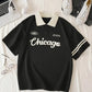 JOSEF - Herren Polo-Shirt mit lockerem Schnitt und Chicago-Druck