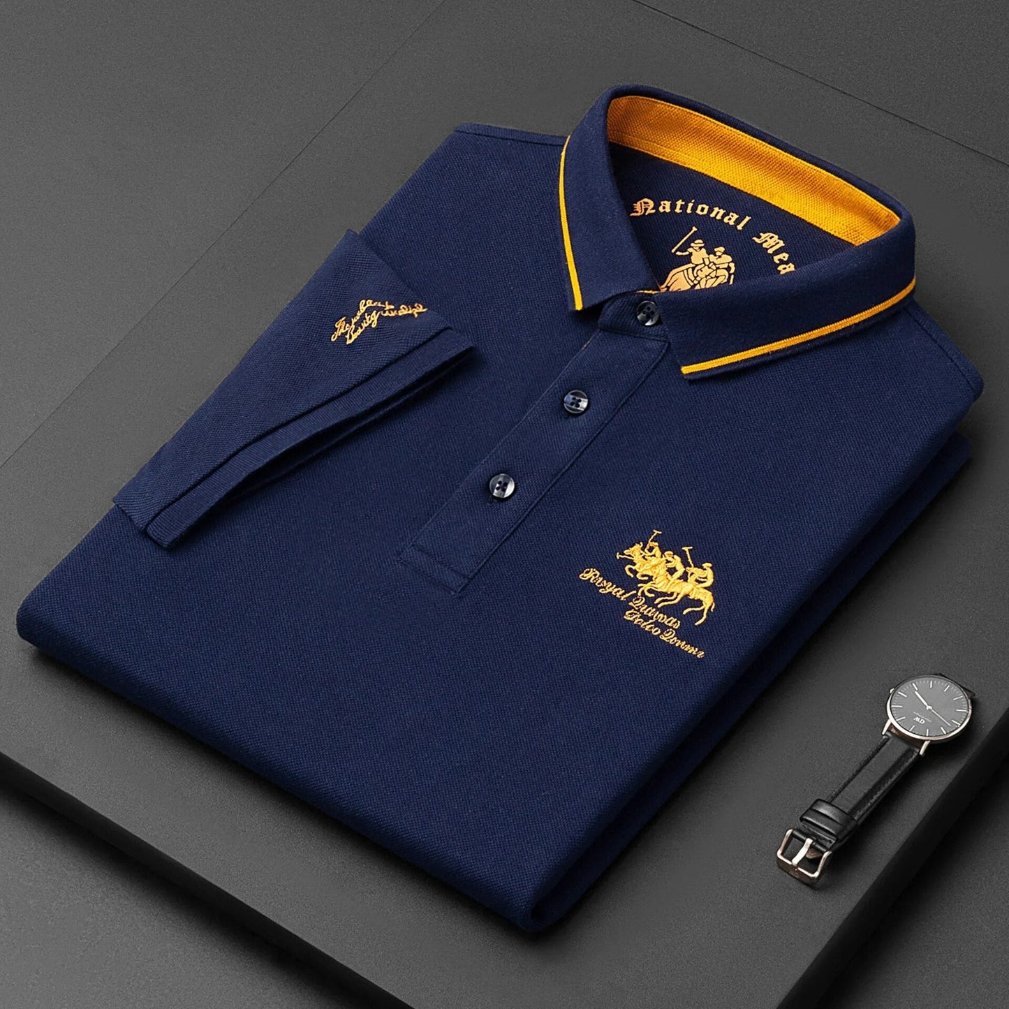 Theologem | besticktes polohemd