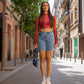 Shorts - THE PEACHY (Hellblau)