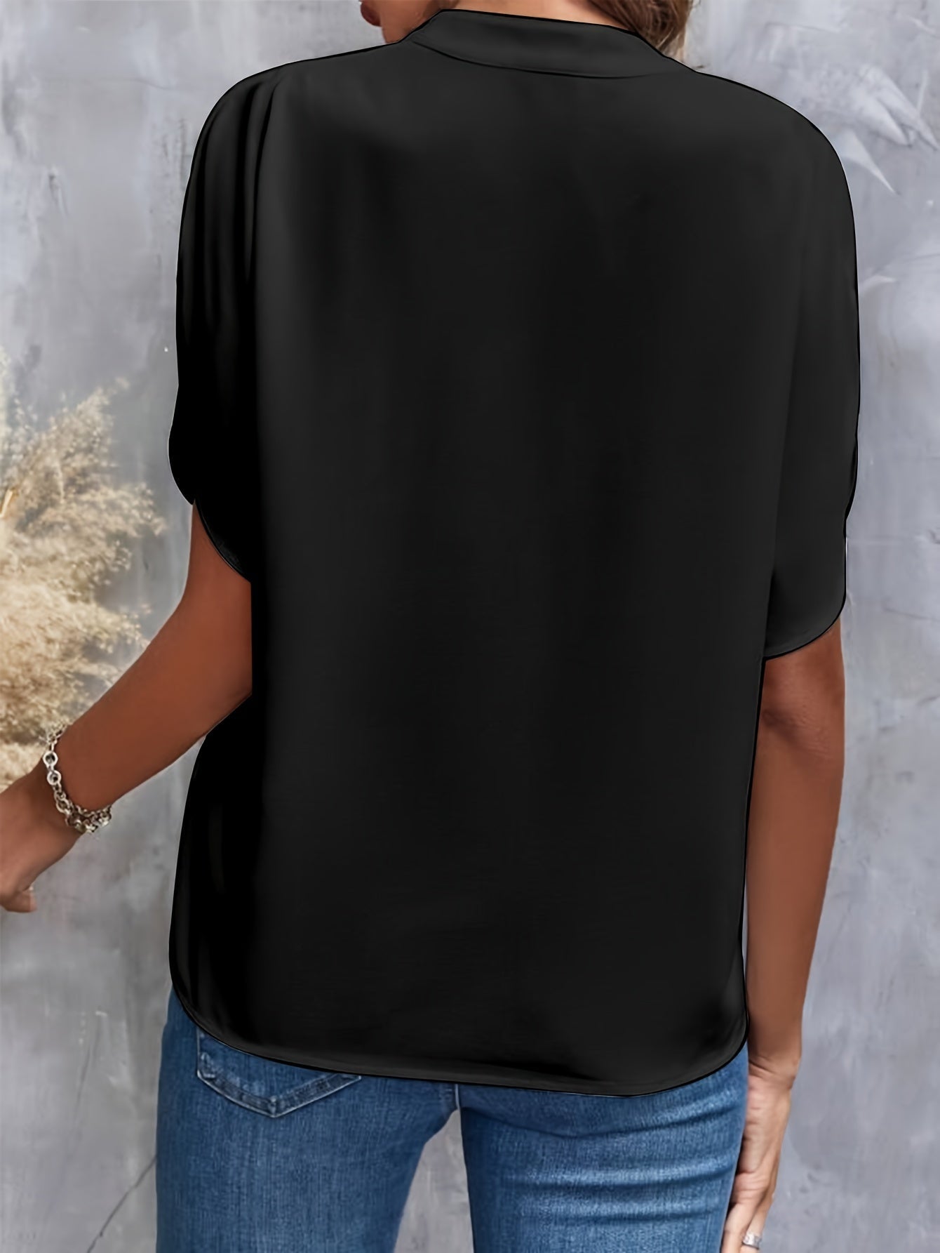 Elegantes V-Ausschnitt-Damen-Top - Hailey