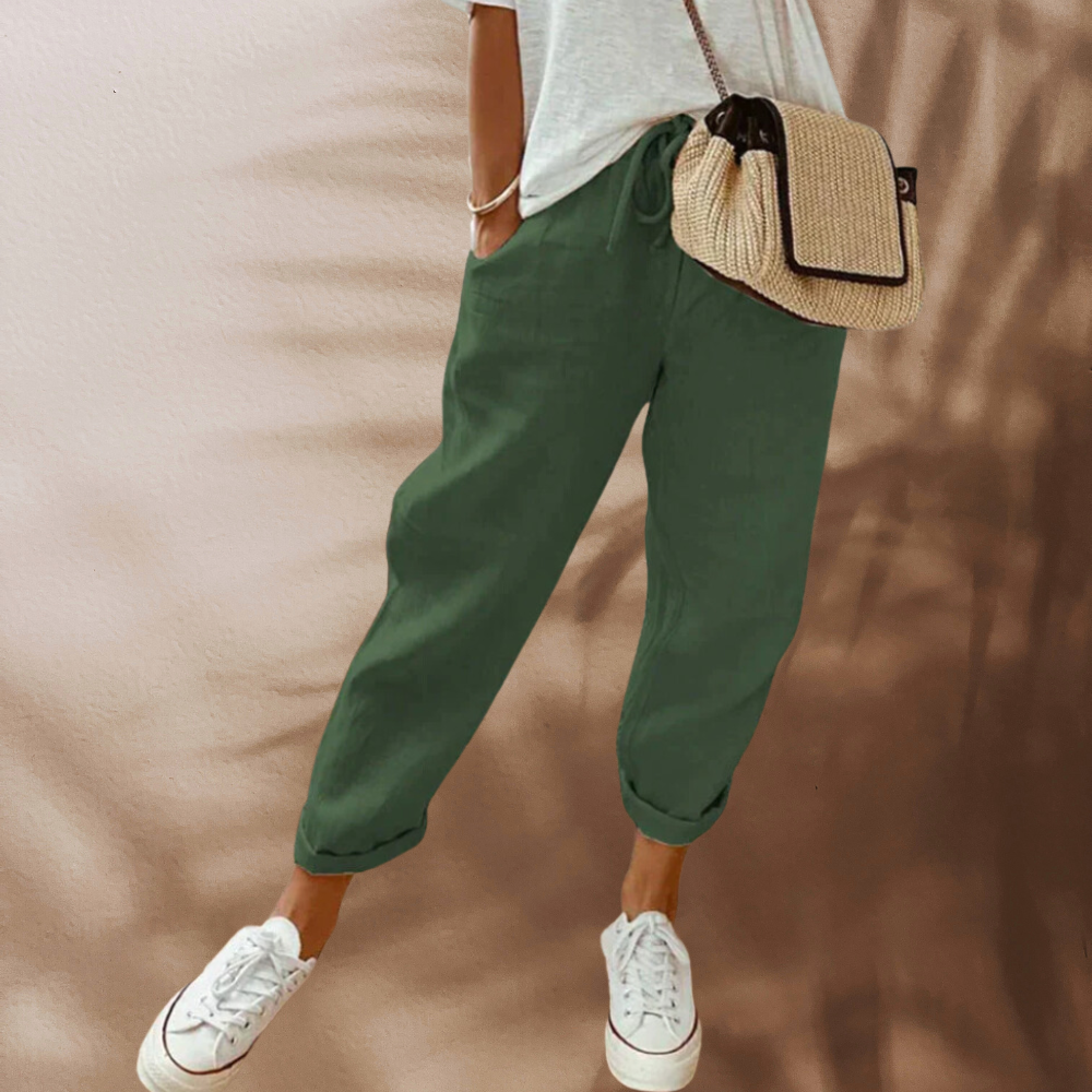 Bibi - lässige und stylische leinen hose
