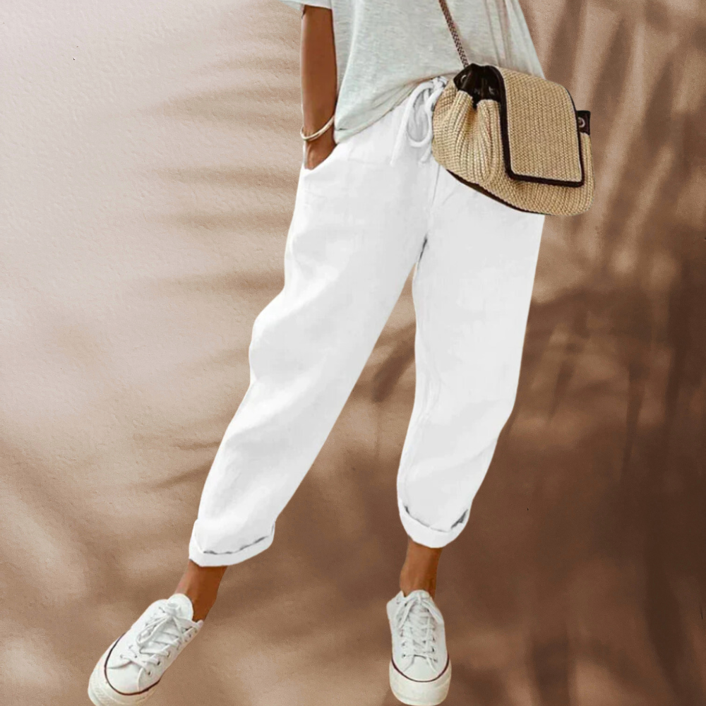Bibi - lässige und stylische leinen hose