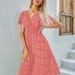 HAZEL - Kurzärmeliges Kleid in A-Linie