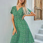 HAZEL - Kurzärmeliges Kleid in A-Linie