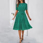 Charlotte - Graues Tupfenkleid im Retro-Stil